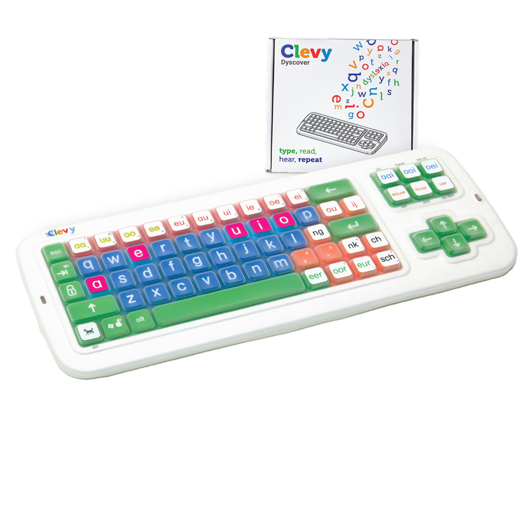 Clevy Dyscover 2 – Dyslexiecover voor het Clevy toetsenbord